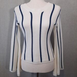 Chelsea & Violet Sweater Size X-Small Knit Boho Hippie Bell Sleeves Striped Y2K